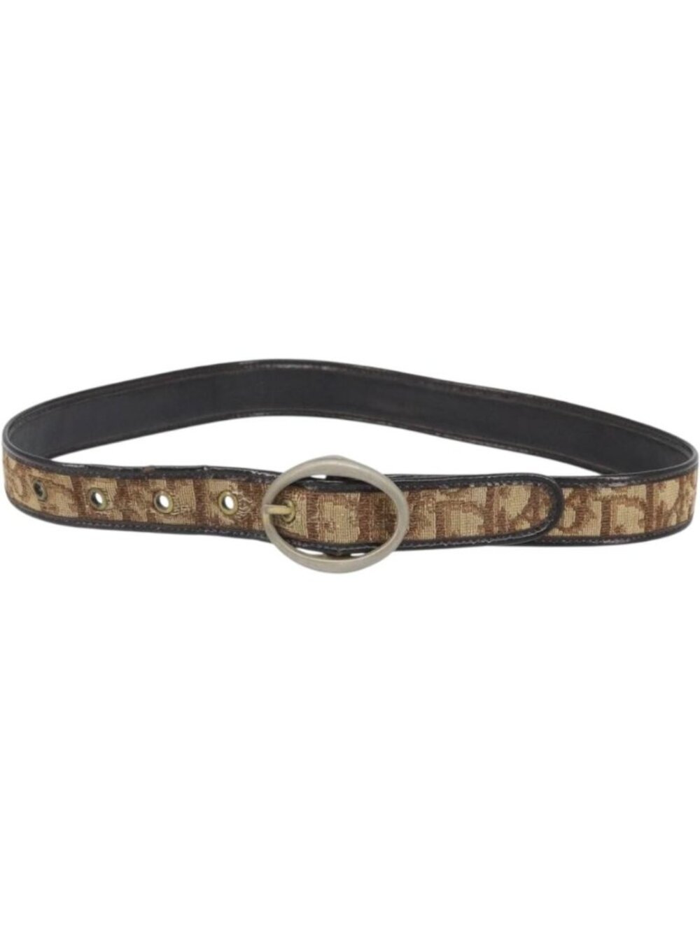 Christian Dior Trotter Canvas Belt 30.7" Brown
